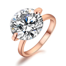 Luxo Brilhante Grande Solitário Diamante Guardanapo Anel para casamento decoração diamante material de casamento